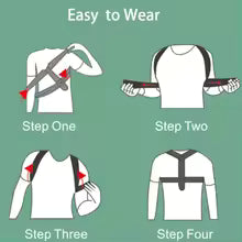 Adjustable Back Shoulder Posture Corrector Belt Clavicle Spine Support Reshape Your Body Home Office Sport