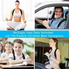 Adjustable Back Shoulder Posture Corrector Belt Clavicle Spine Support Reshape Your Body Home Office Sport