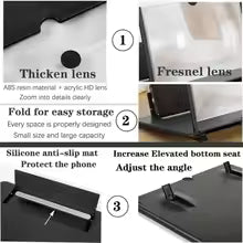 Screen Magnifier Amplifier HD New Phone Holder Screen
