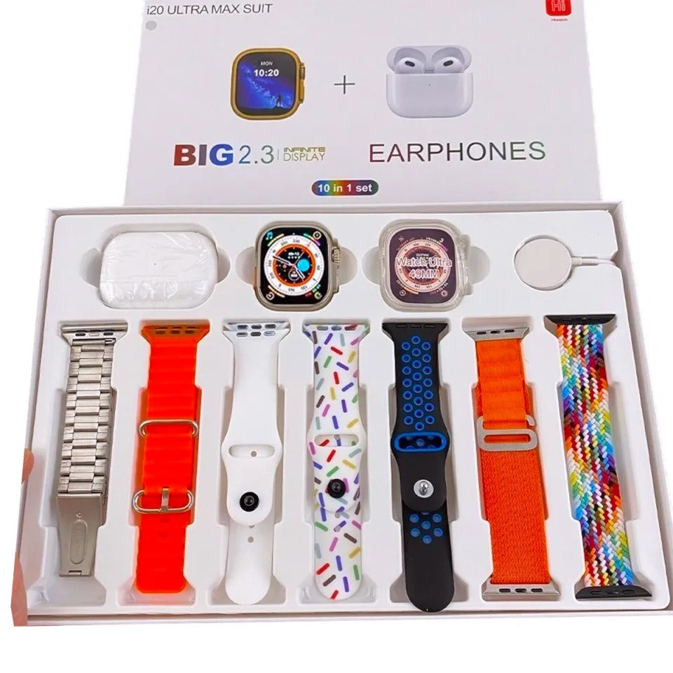CSmart Watch With Airpods - 7 Straps Smart Watch