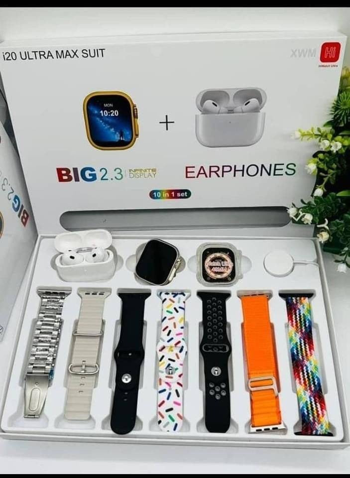 CSmart Watch With Airpods - 7 Straps Smart Watch