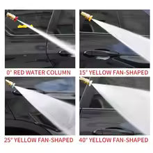 Car Wash Accessories 1/4 Quick Connection 4 Color Spray Nozzle For High Pressure Washer And Wireless Lithium Battery Wash Gun