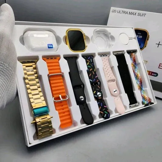 CSmart Watch With Airpods - 7 Straps Smart Watch